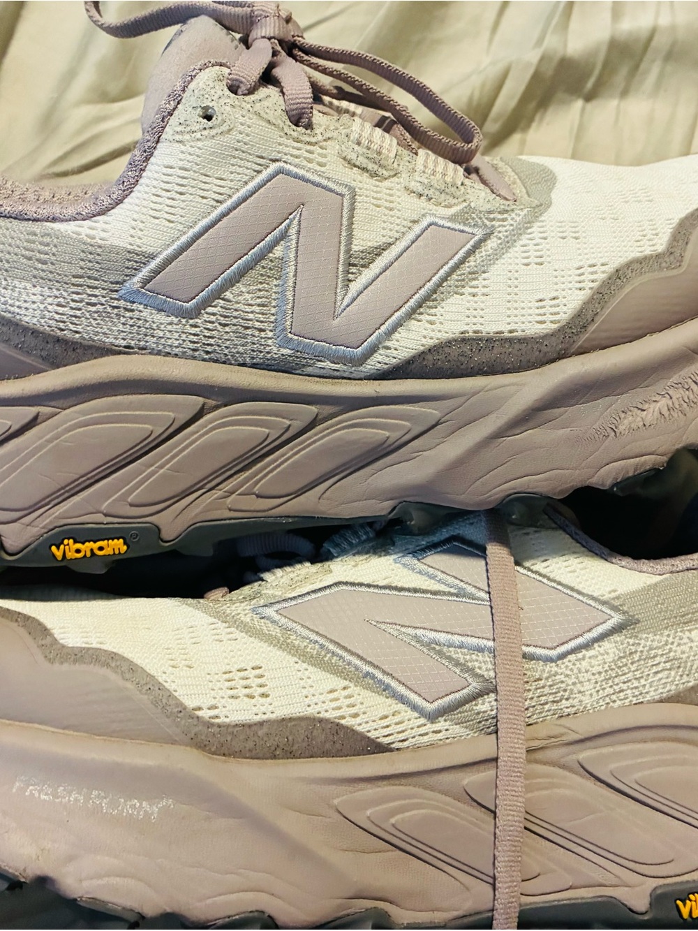 New Balance Women’s Running Shoes in Pale Pink and Cream
